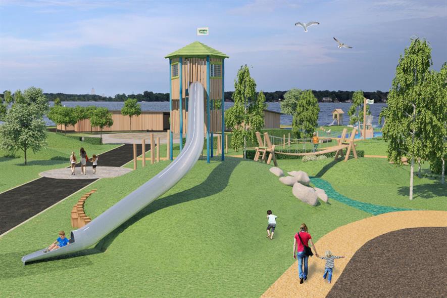 Construction of nauticalthemed play area gets underway at Willen Lake