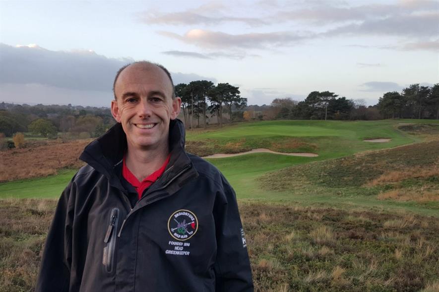 Broadstone GC head greenkeeper Martin Coward. Image: Supplied