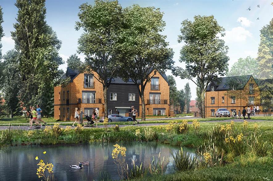 GSA Studios' CGI of Mindenhurst's first phase. Image: GSA Studios
