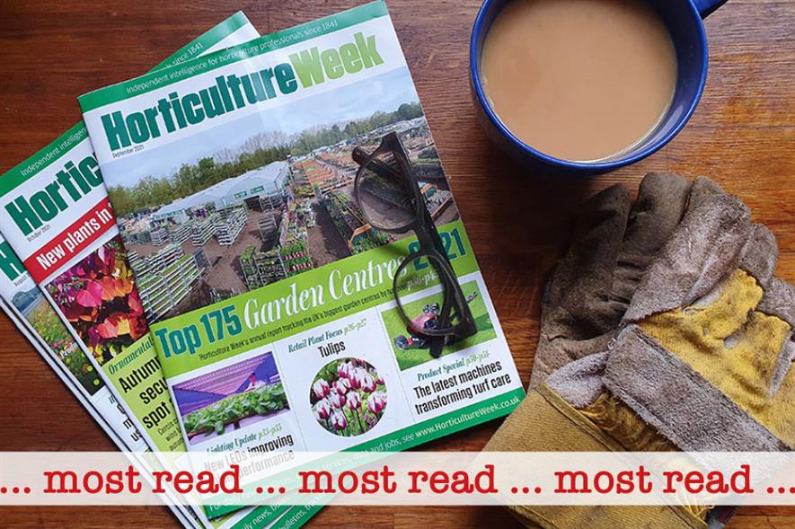 Horticulture Week's most read stories of the week