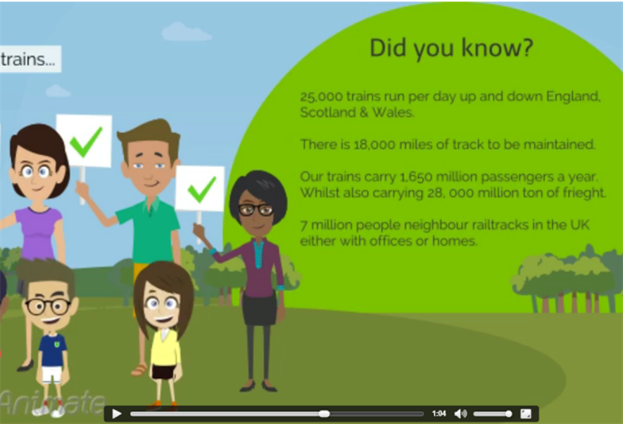 A still from one of the Get Moving campaign videos