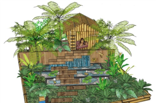 Design for NSPCC Scotland's 'Garden of Childhood Adventure' designed by Louise Wakeling