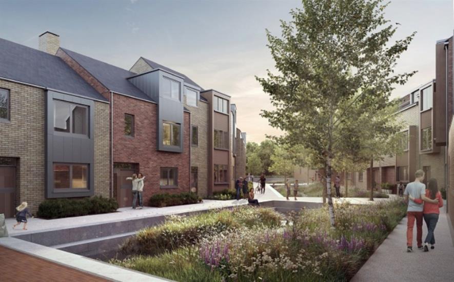 CGI of landscaping in the development. Image: North Street Quarter
