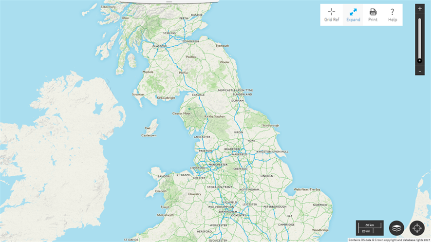 The OS Open Greenspace Map. Image: Ordnance Survey