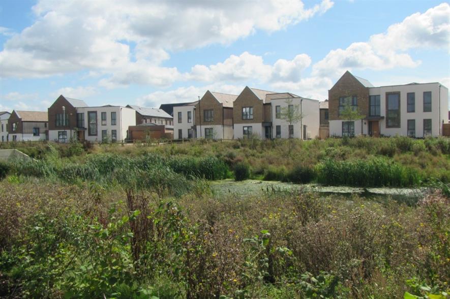 A SuDS scheme runs through Oakgrove Village. Image: HW