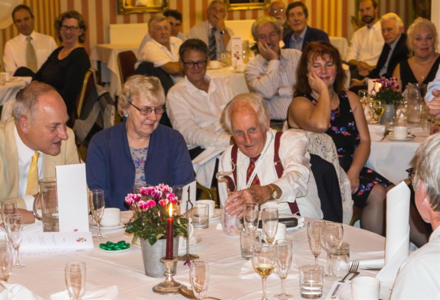 Brian Hutchinson and his wife after being presented with special award. Image: PGG