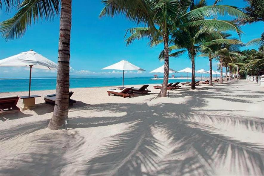 A private villa and a palm-fringed beach. Top prize at Thursday's Party for Perennial.