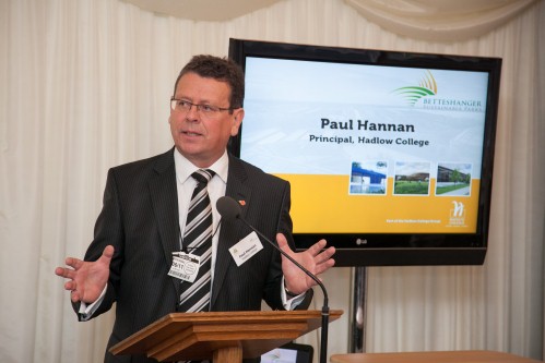 Hadlow College principal Paul Hannan at the House of Commons launch