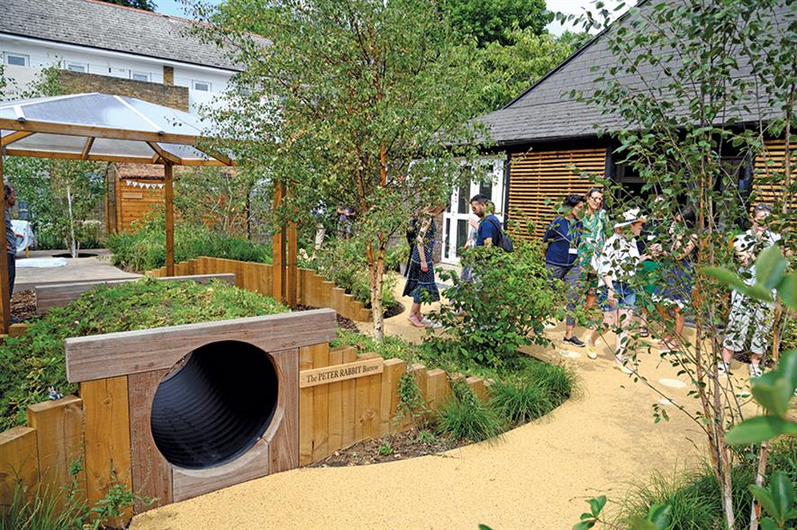 Peter Rabbit Garden: west London school project was unveiled by Grow2Know founder and director Tayshan Hayden-Smith