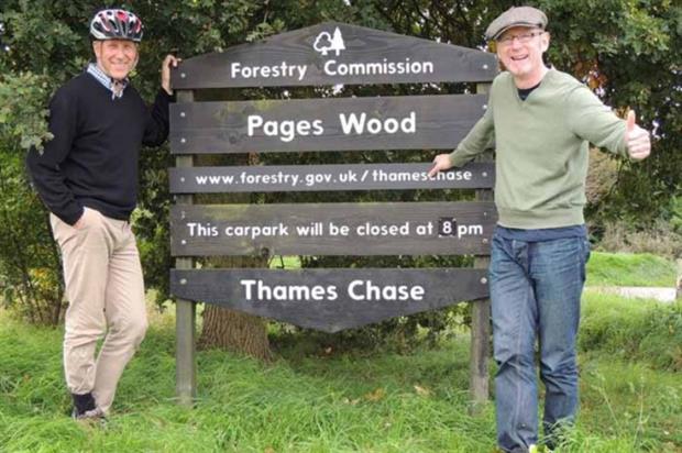 Peter Wilkinson with former colleague John Meehan at one of his projects. Image: John Meehan