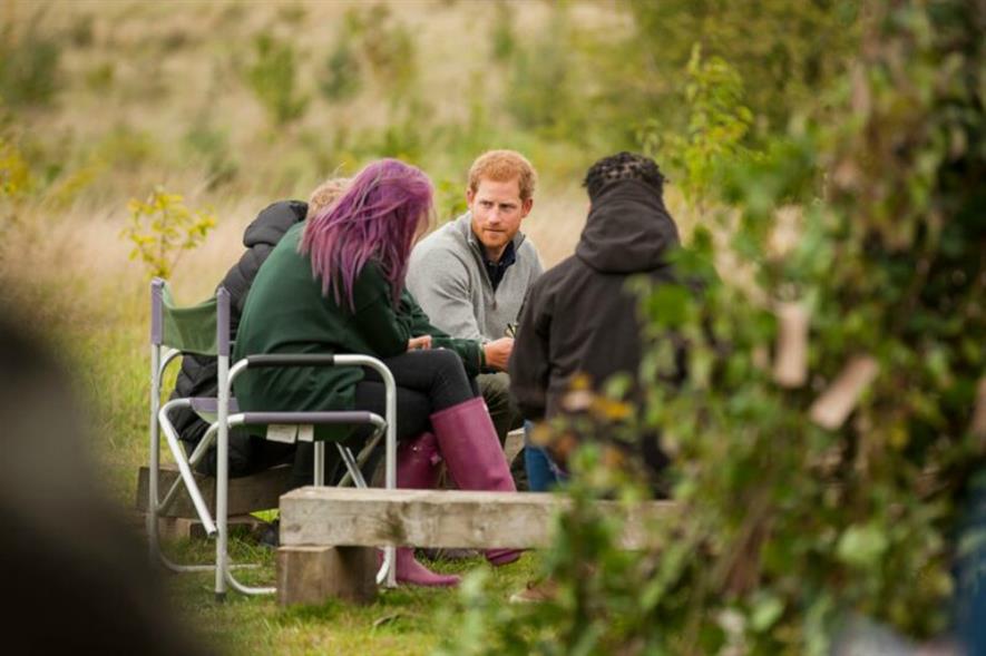 Prince Harry was "deeply compassionate" of teenagers' troubles. Image: Wilderness Foundation