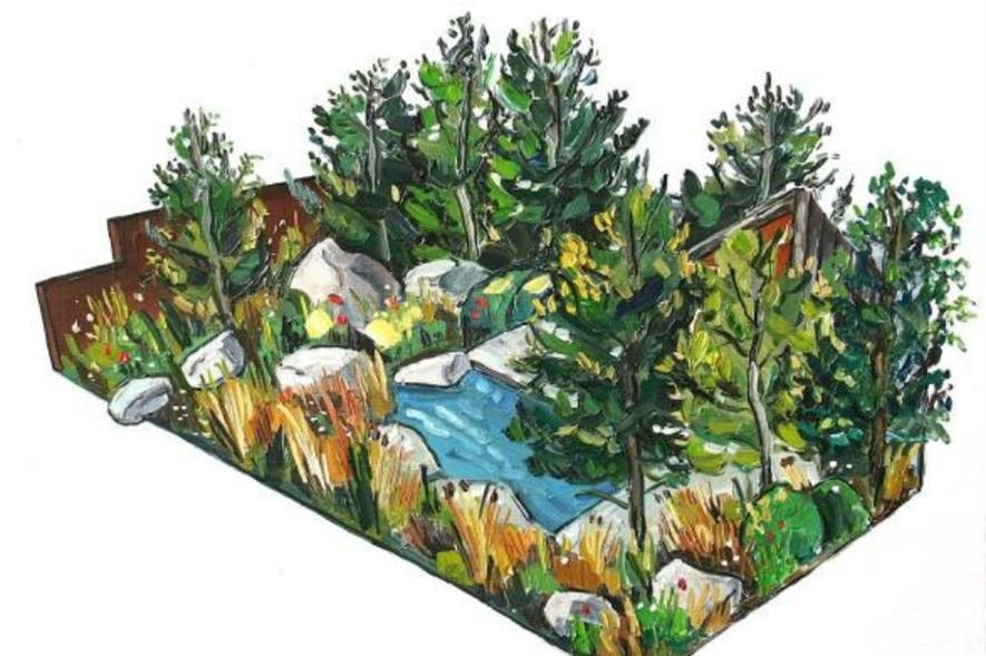 Forest inspiration: Charlotte Harris' design for RBC. Illustration by Sarah Jane Moon