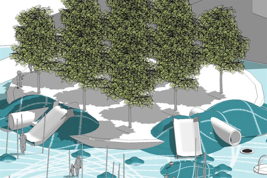 Concept drawing for sensory park at Ravenscraig - image: idverde