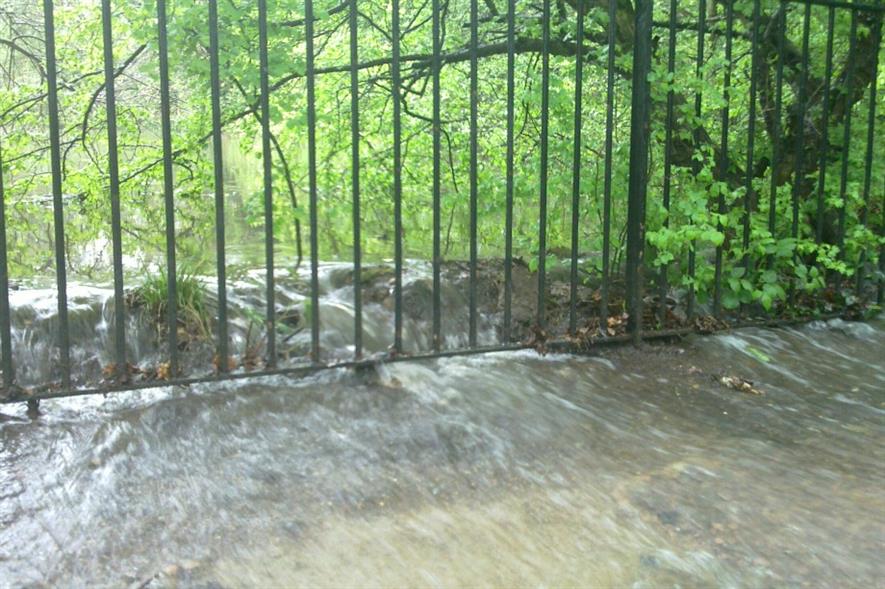 Overtopping in May 2010 - Stock Pond