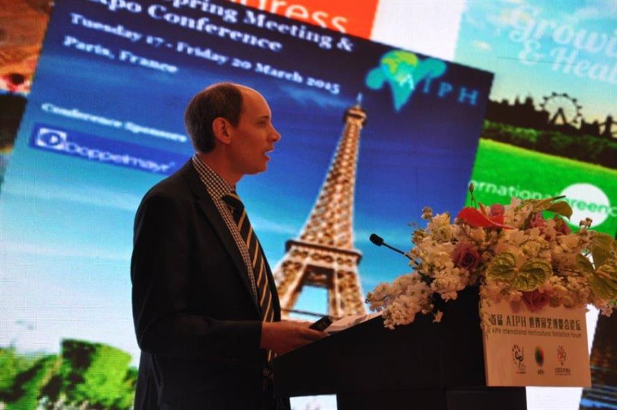 Tim Briercliffe, secretary general of AIPH. Image: Supplied
