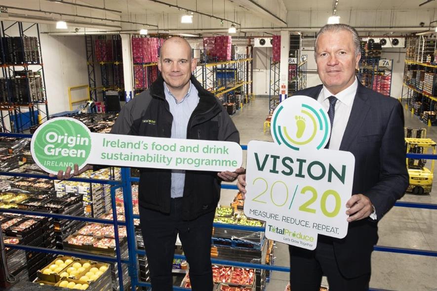 Total Produce Ireland & UK regional facilities manager Conor Keown (left) and Total Produce Ireland MD Des McCoy - image: Total Produce