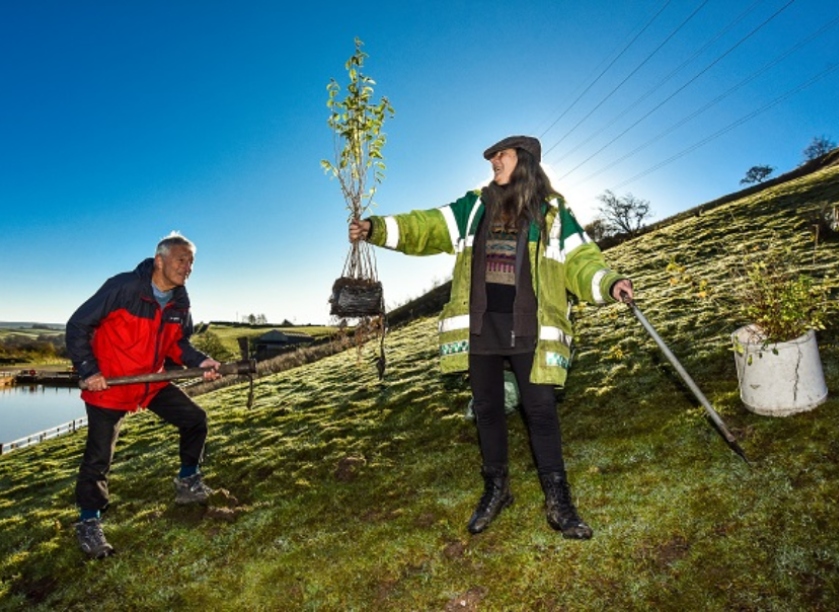 Trees are in the front line in the battle against climate change. Image: Yorkshire Water