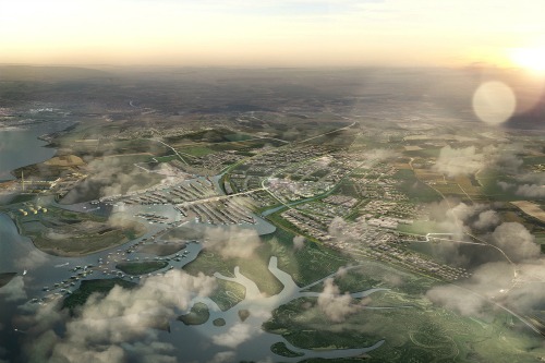 The Shelter entry proposes a garden city on the Hoo Peninsula in Medway, Kent