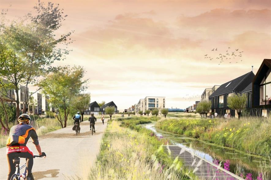 LDA Design's vision for Waterbeach. Image: LDA Design