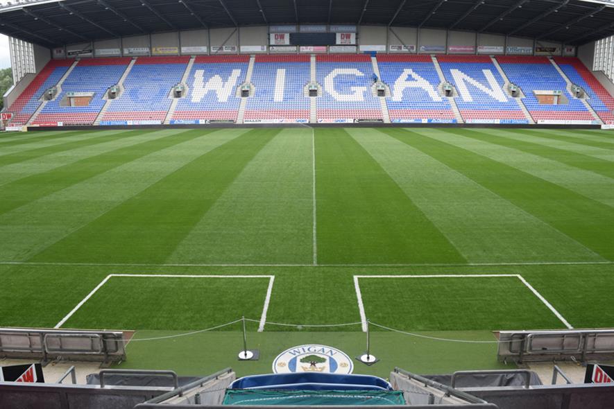 Wigan DW Stadium. Image: Supplied