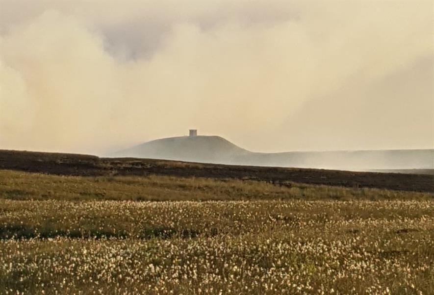 The fire destroyed 16 square km of moor. Image: Ground Control