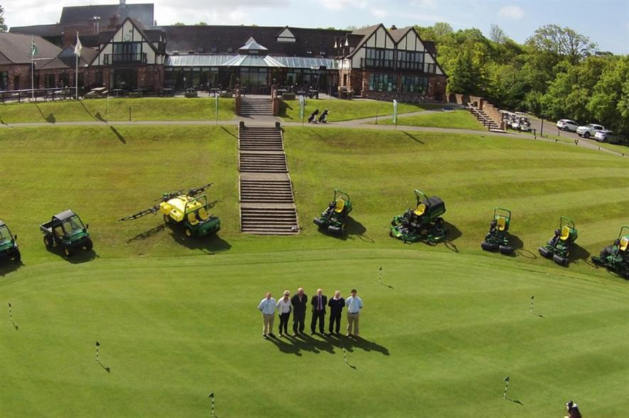 Part of the new John Deere fleet at Woodbury Park GC. Image: Supplied