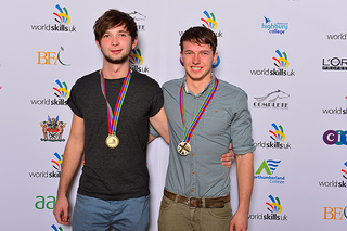 2013 winners:  Daniel Handley of Sparsholt College in Hampshire and Daniel Brennen from Derby College, Derby