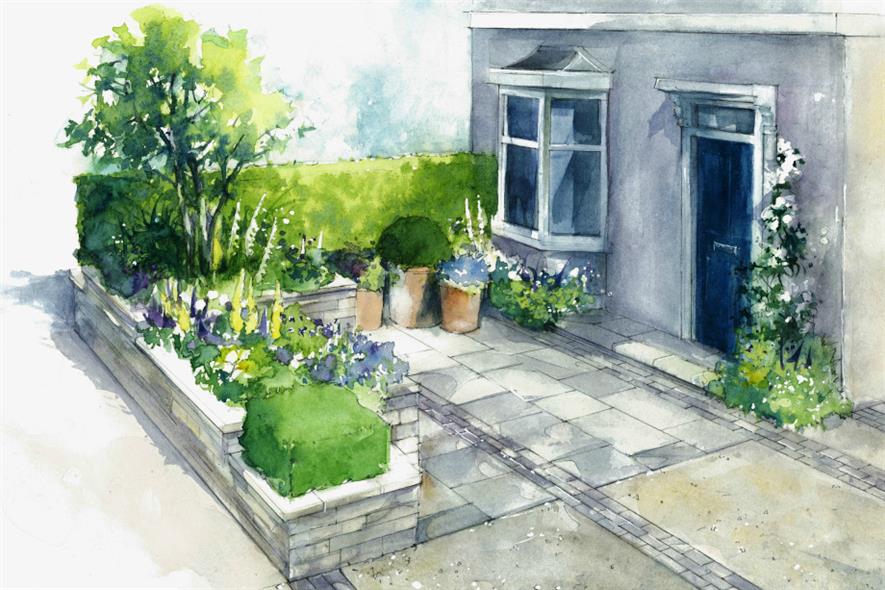 One of the front-garden designs by Landform's Mark Gregory