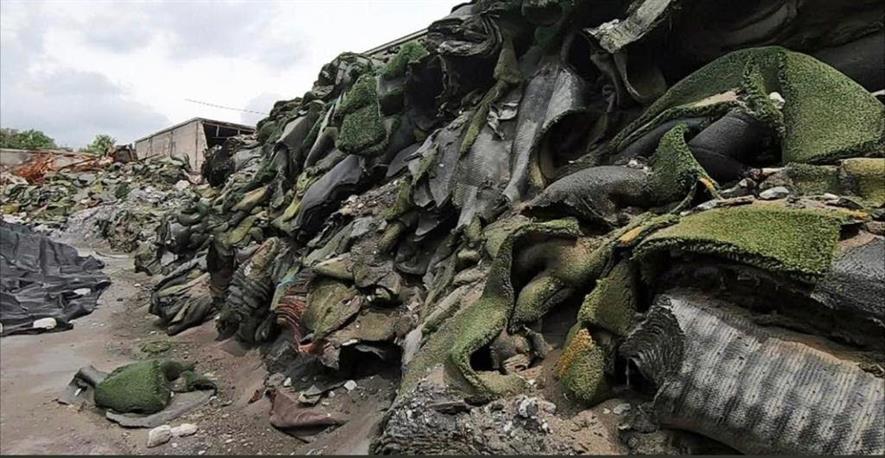 'Plastic grass' after its useful live is over