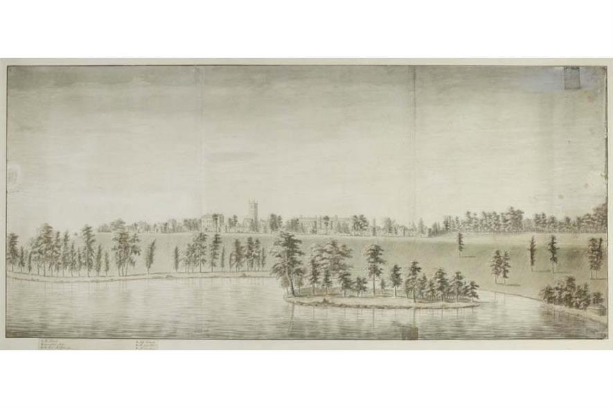Capability Brown's Blenheim Palace sketch. Image: Supplied
