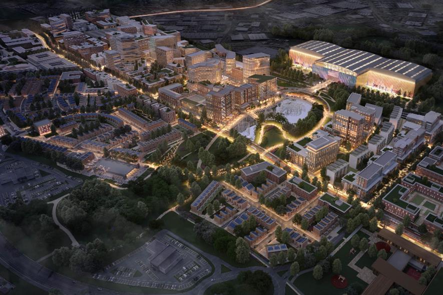 Design rendering for Brabazon Park in North Bristol - credit: GA/YTL