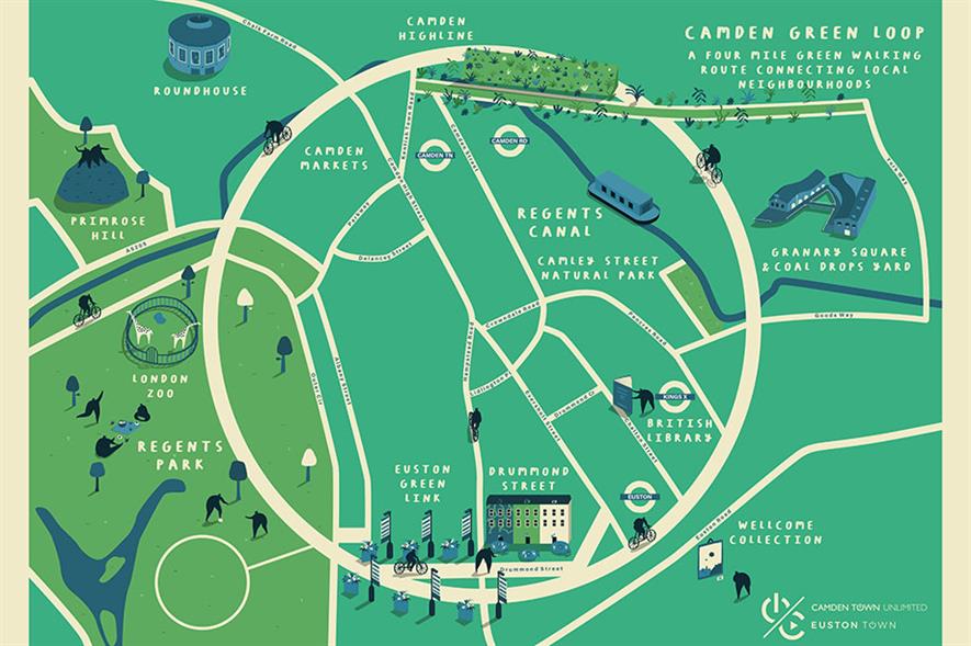 Camden Green Loop map