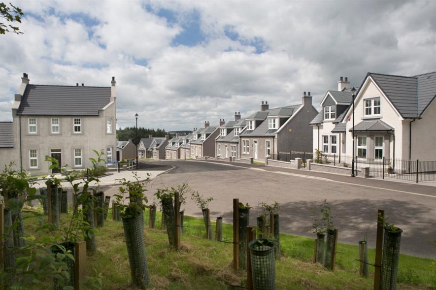 Barratt's Castlewell, Aberdeenshire development. Image: Barratt Developments