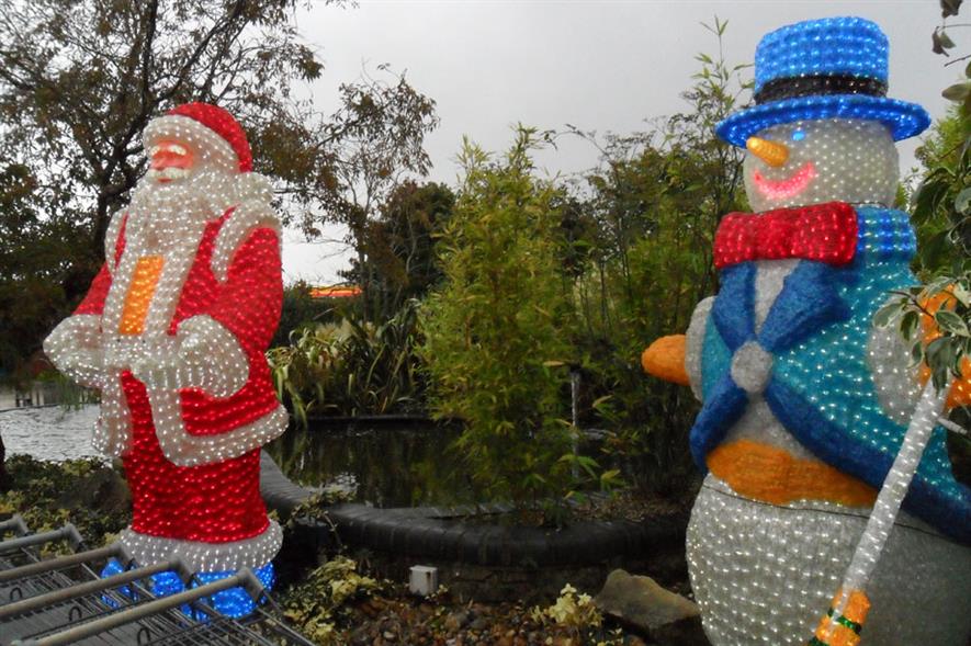 Christmas display: at Stewart's garden centre - image: HW