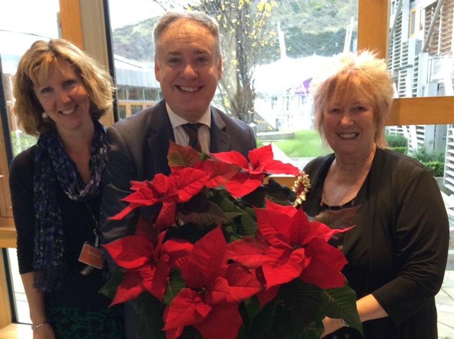 Carolyn Spray, Richard Lochhead MSP and Christine Grahame MSP