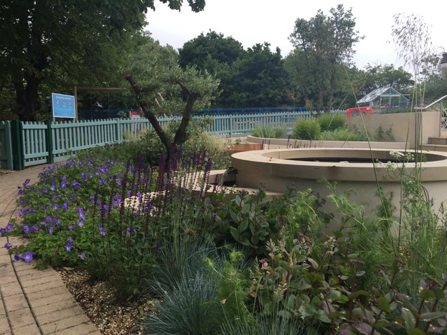 RBC Chelsea Garden at Earl Mountbatten Hospice on the Isle of Wight