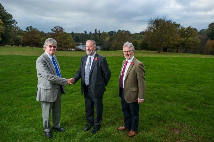 Philip Rees, Jeremy Yabsley and NFU Devon chairman David Verney