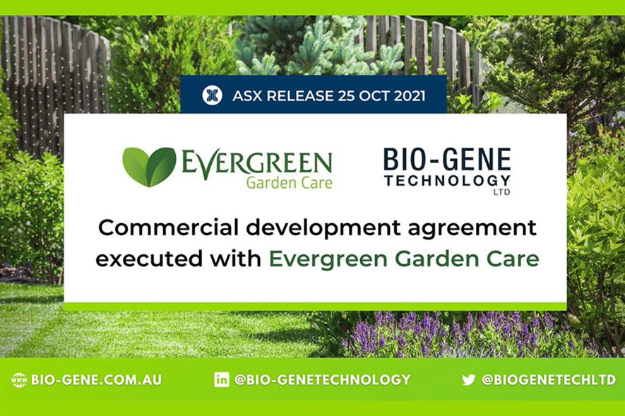 Evergeen and BioGene have signed an agreement