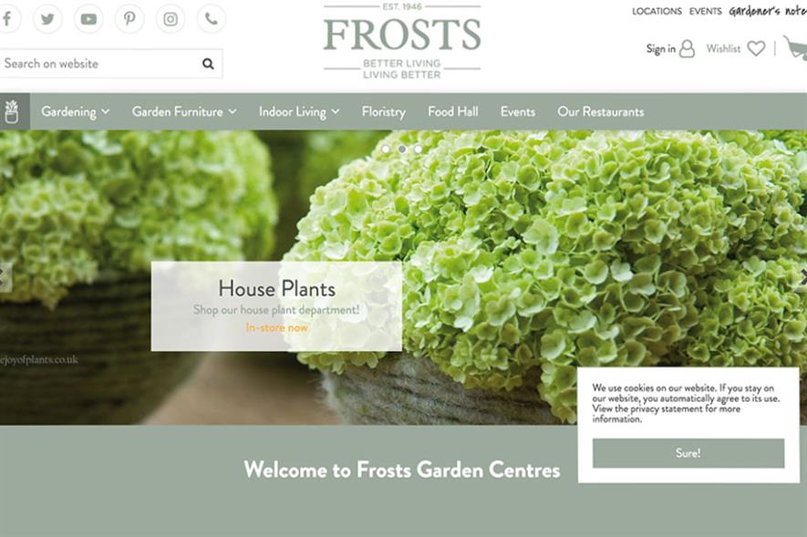 Garden Connect Renews Webshop At Frosts Garden Centres