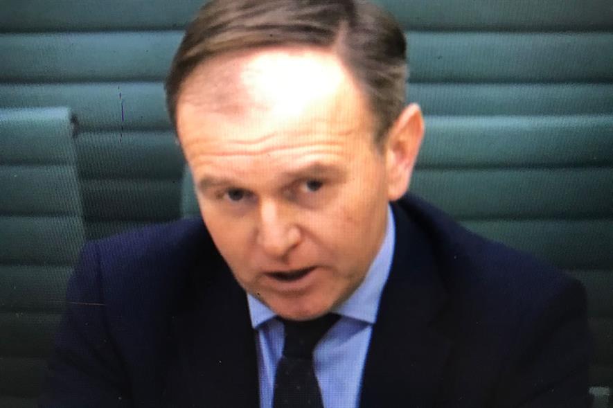 George Eustice at the Environment, Food and Rural Affairs Committee hearing