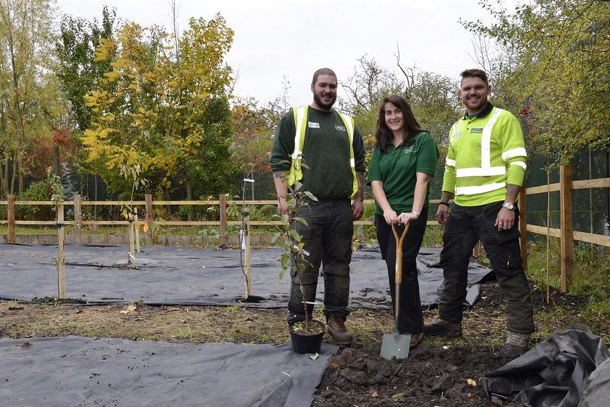 Glendale and People in Action planting a community orchard. Image: Supplied