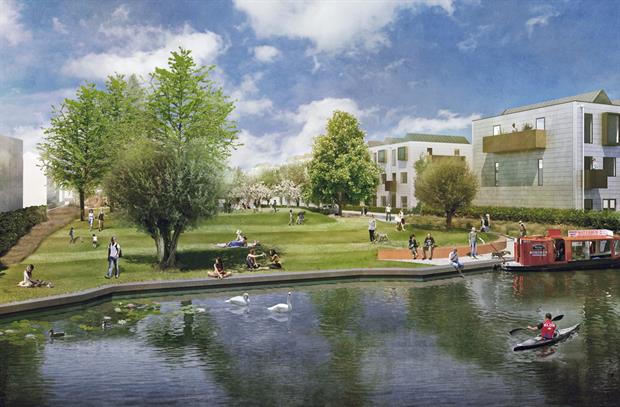 Visualisation shows the importance of green space to the site. Image: Grant Associates
