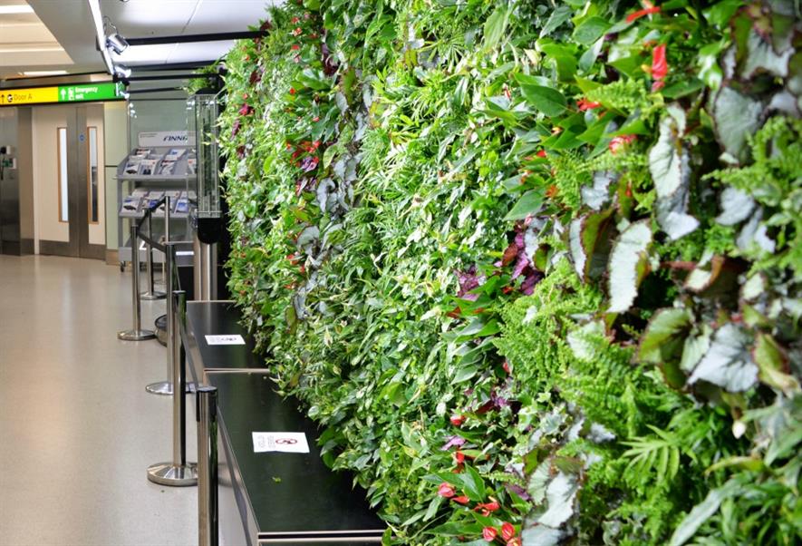 One of seven Biotecture panels which make up the 'Green Gate'