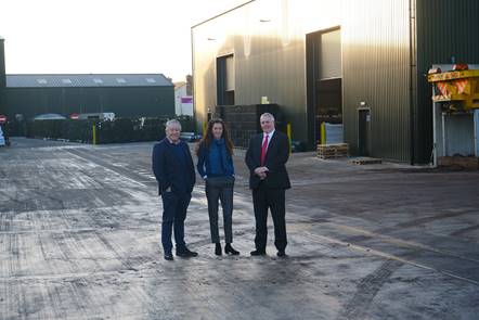 Green-tech founders and owners Richard and Rachel Kay, with HSBC UK's Jonathan Rutter