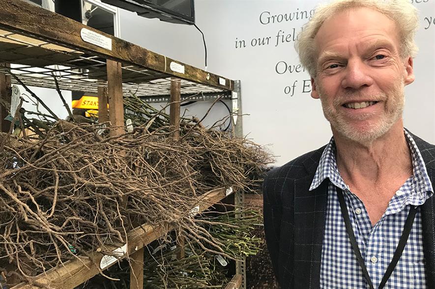 David Austin's technical manager and senior rosarian Michael Marriott - image: David Austin