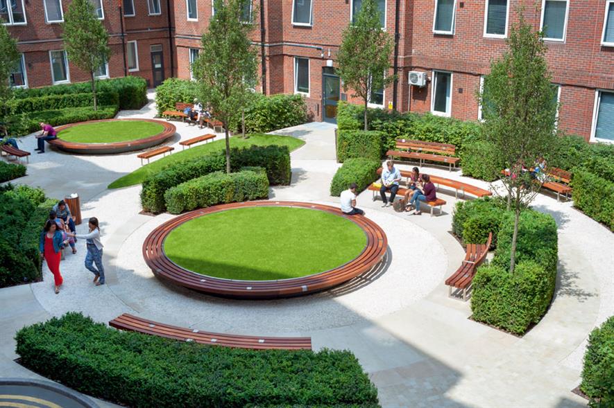 Hard Landscaping Construction (non-domestic): cost under £300K - The Outdoor Room Guy's & St Thomas' Charity, Orchard Lisle Courtyard, London