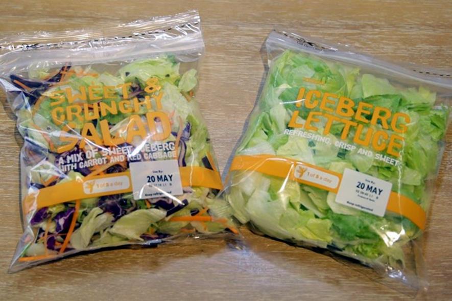 Tesco commended for tackling bagged salads waste with resealable bag