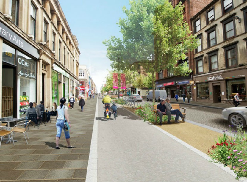 A vision of Sauchiehall Street after work is complete. Image: Glasgow City Council