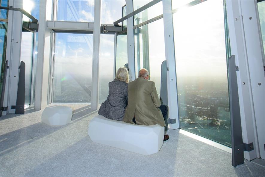LazyLawn's 'Funky' turf makes over The View from the Shard. Image: Supplied