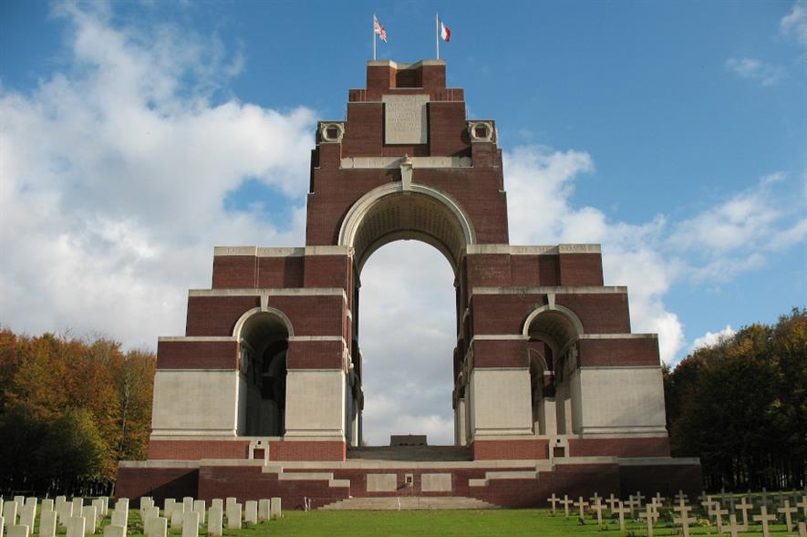 The Thiepval Memorial to the Missing of the Somme - credit: Pixabay